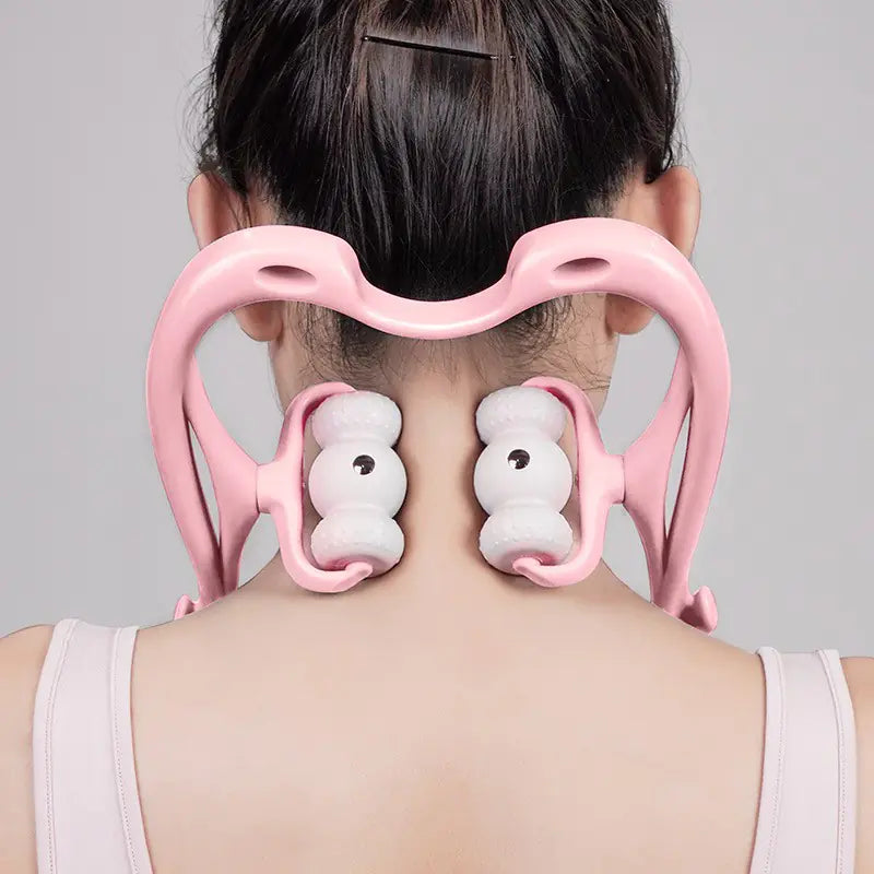 Six-Wheel Neck and Shoulder Manual Massage Device