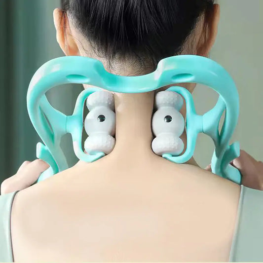Six-Wheel Neck and Shoulder Manual Massage Device