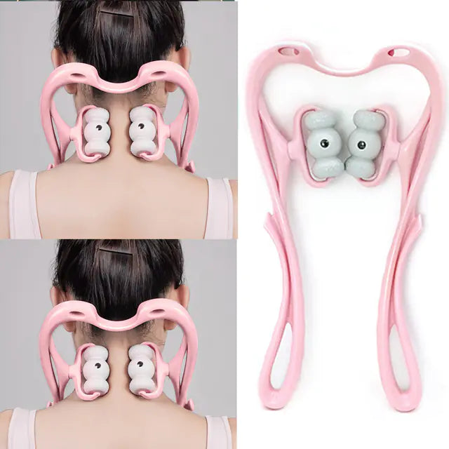 Six-Wheel Neck and Shoulder Manual Massage Device