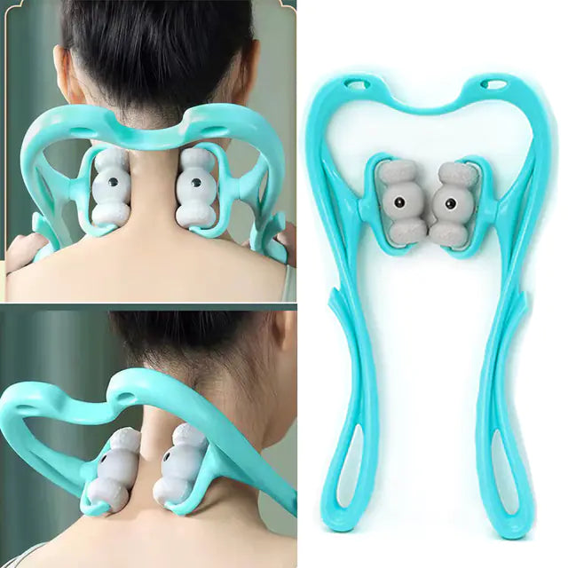 Six-Wheel Neck and Shoulder Manual Massage Device