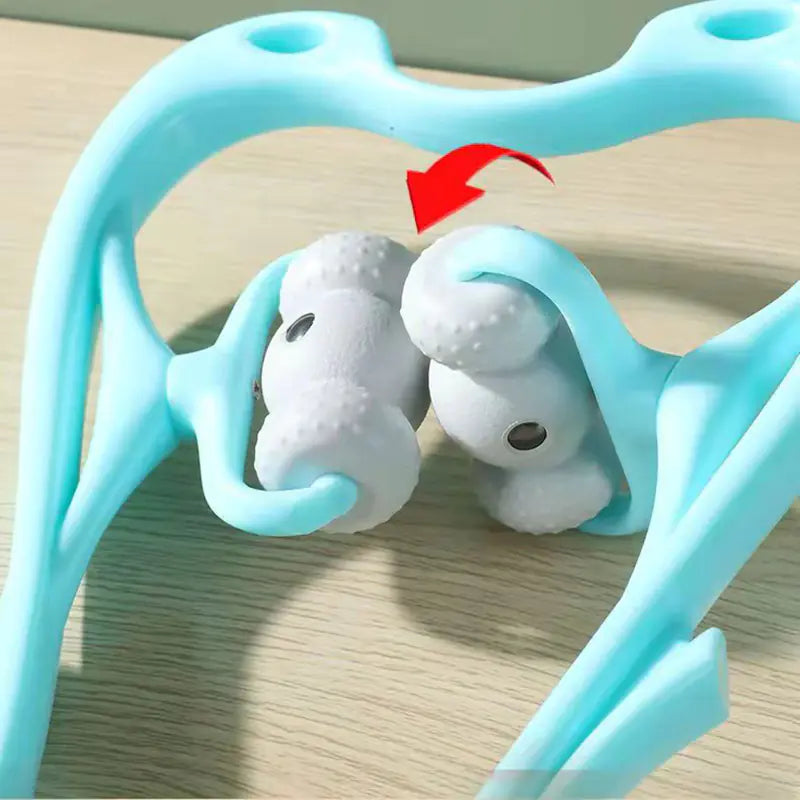 Six-Wheel Neck and Shoulder Manual Massage Device